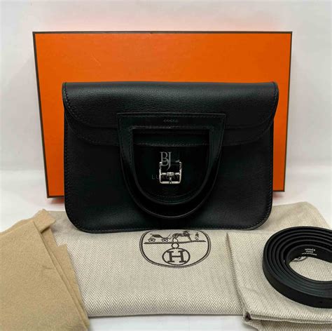 hermes halzan mini black|Hermes cross body bags.